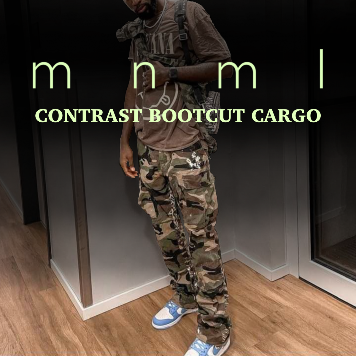 mnml (ミニマル）CONTRAST BOOTCUT CARGO - FLYING BEATS