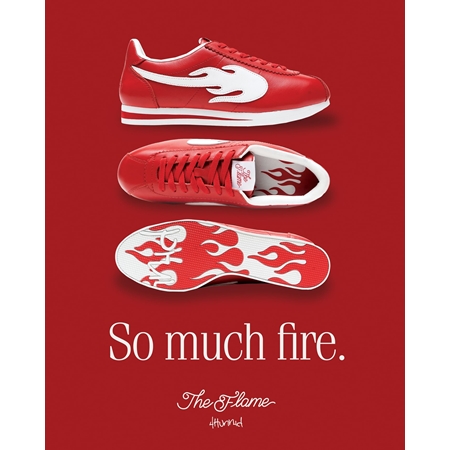 靴4HUNNID フォーハニッドTHE FLAME SHOES RED/WHITE