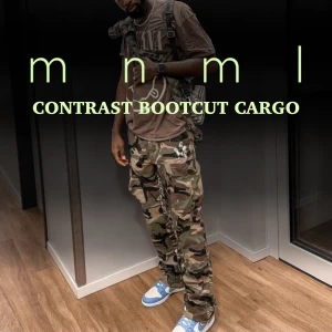 mnml (ミニマル）CONTRAST BOOTCUT CARGO
