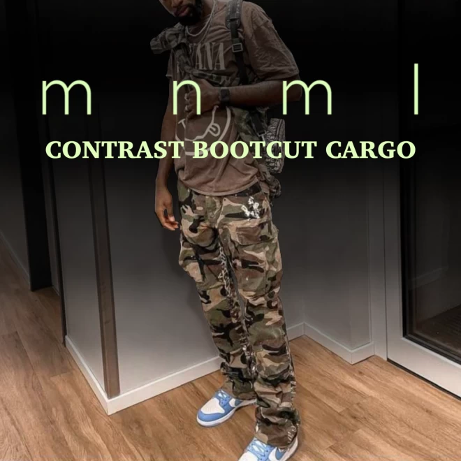 mnml (ミニマル）CONTRAST BOOTCUT CARGO - FLYING BEATS