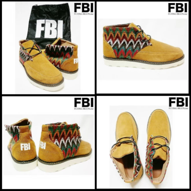 FBI (エフビーアイ) Boots CAMEL