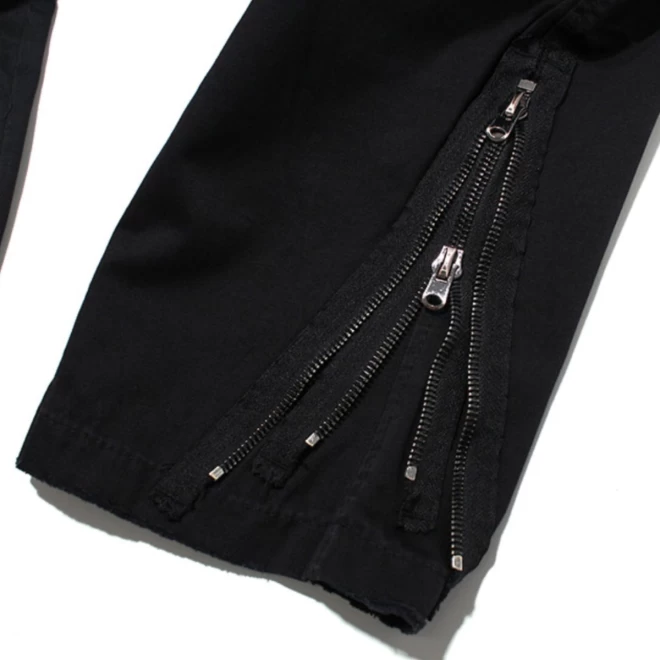 mnml (ミニマル）ZIPPER DENIM CARGO PANTS